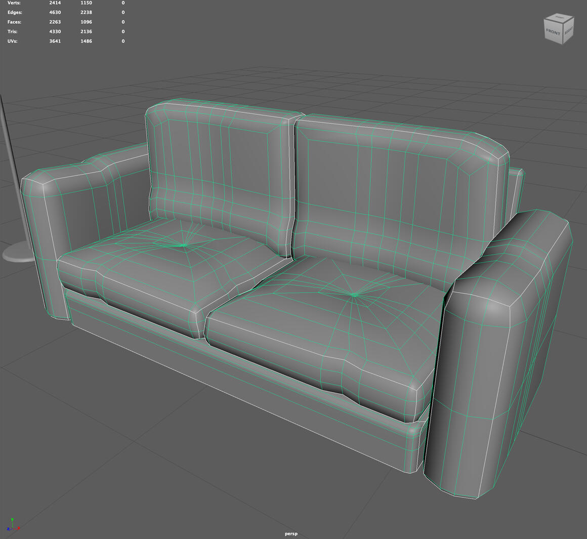 Couch wireframe