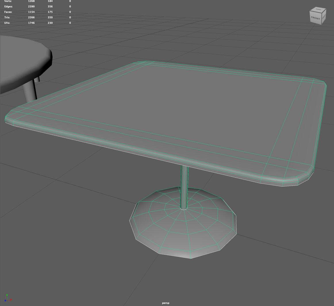 Audience table wireframe