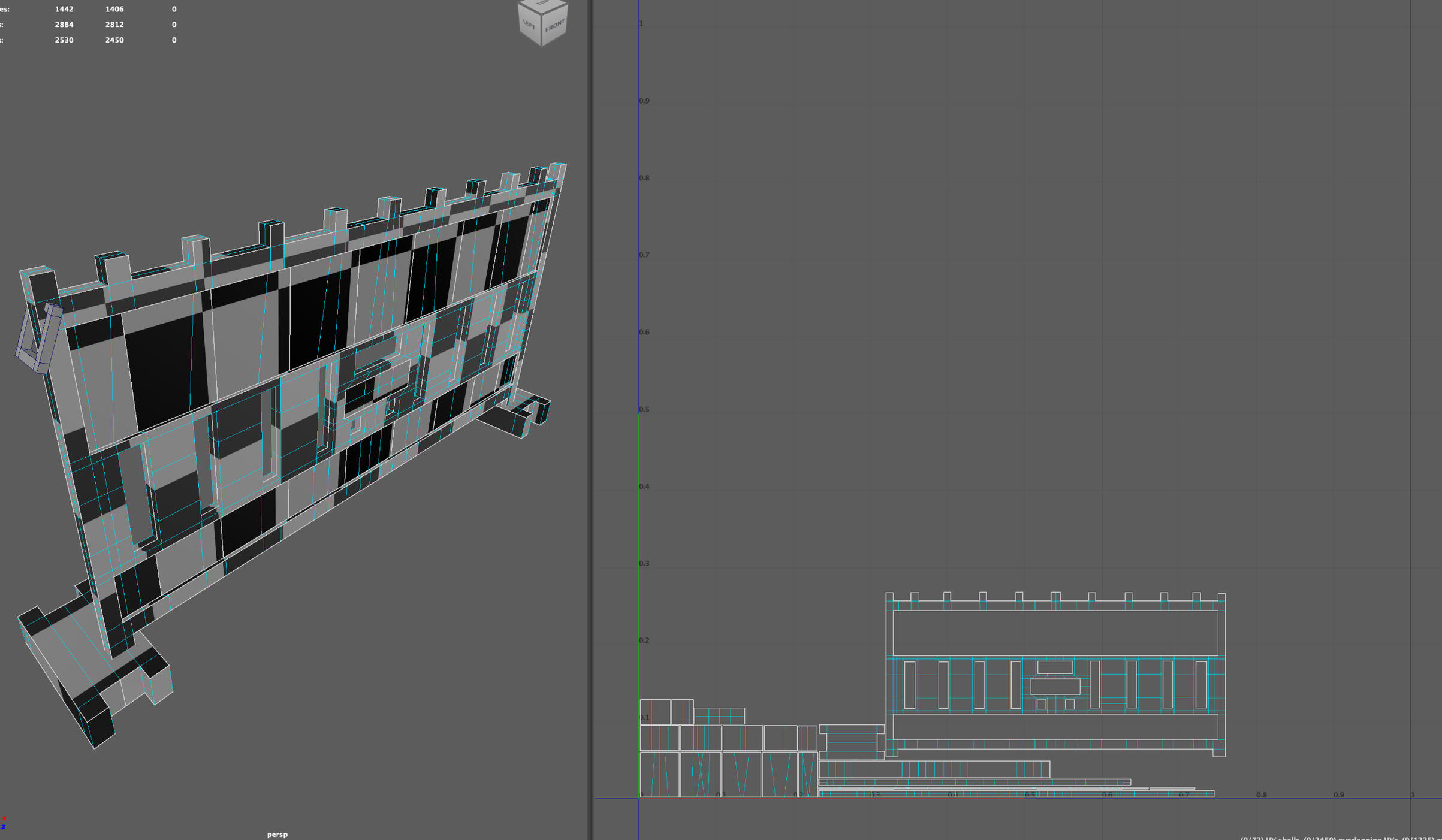 Crowd barrier UV view