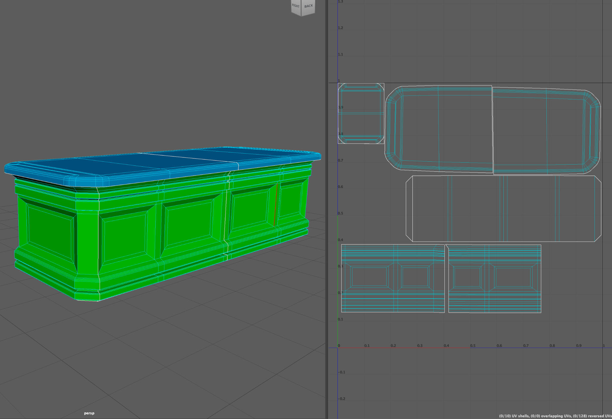Lawyer bench UV view