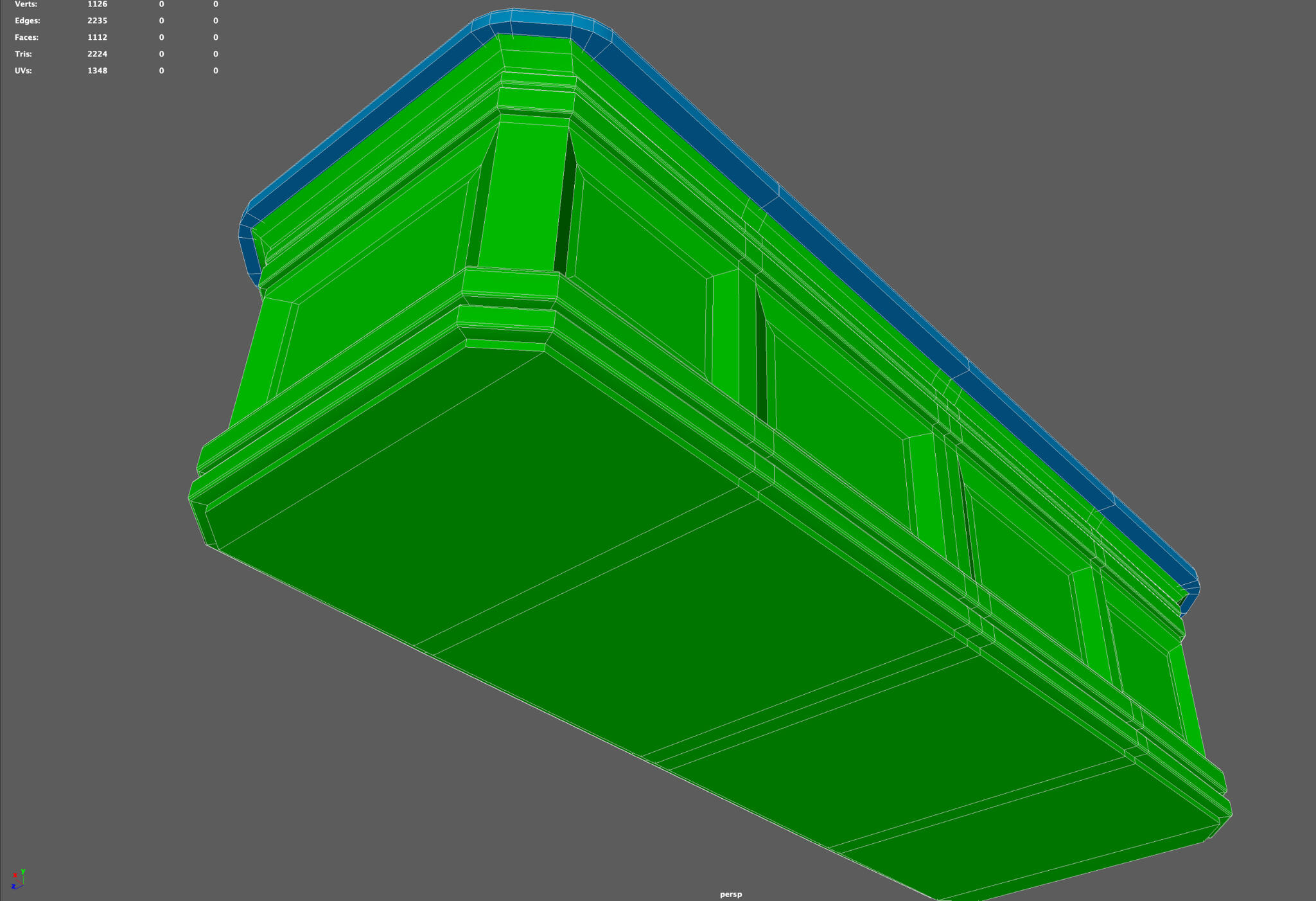 Lawyer bench wireframe view 1
