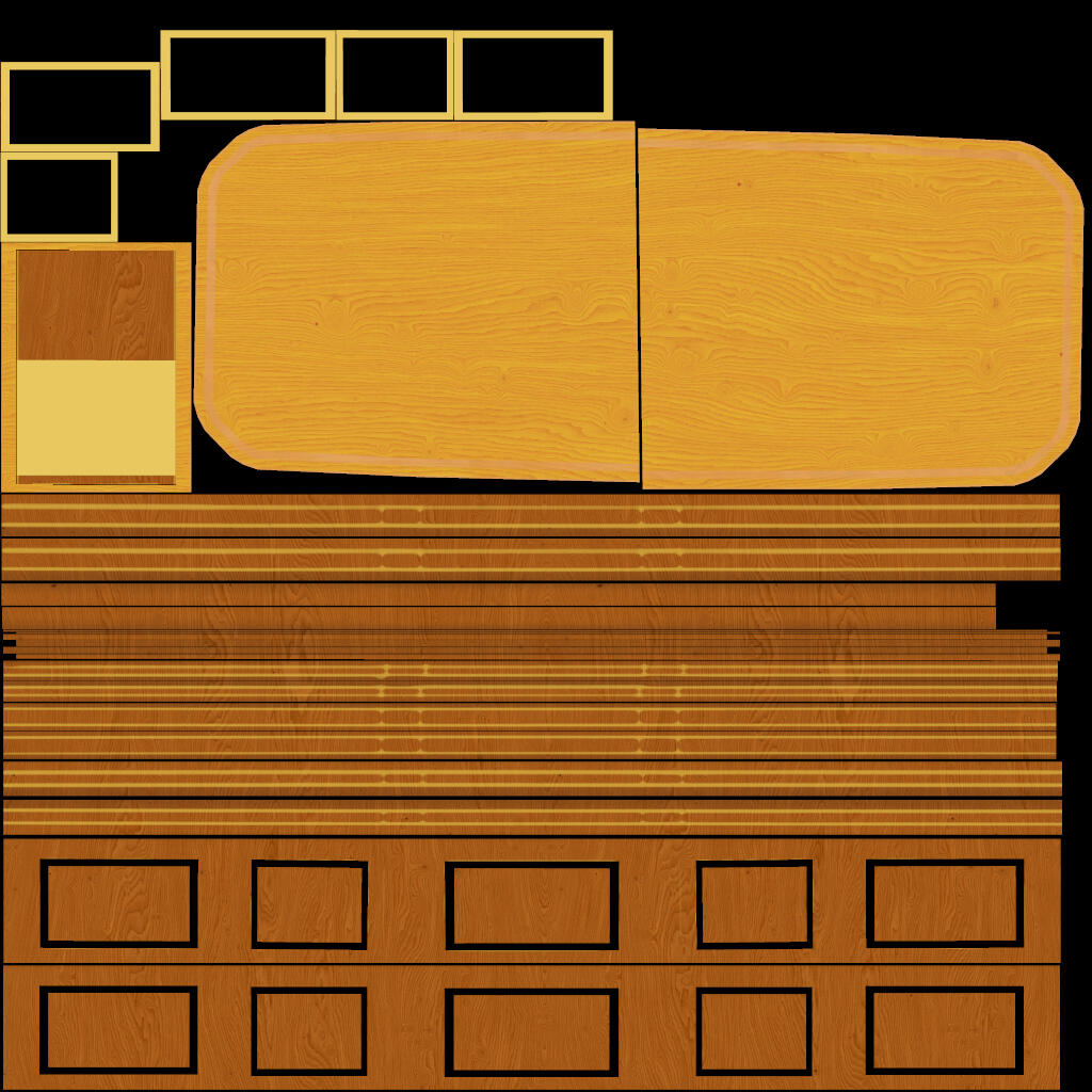 Lawyer bench albedo/basecolor map