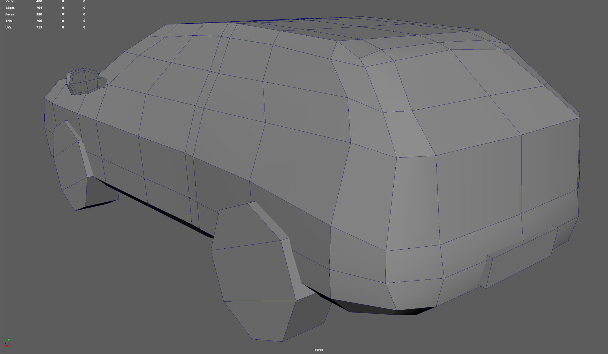 Regular car wireframe view 2