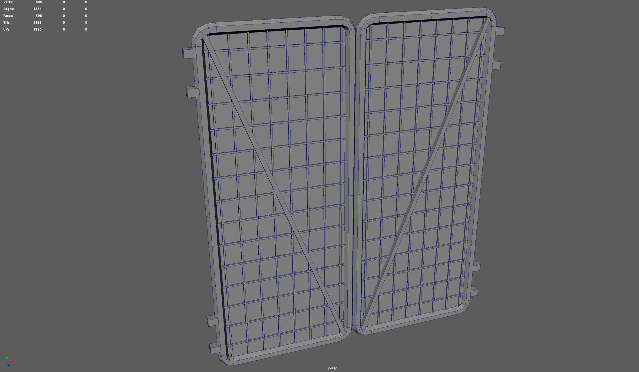 Gate wireframe view 1
