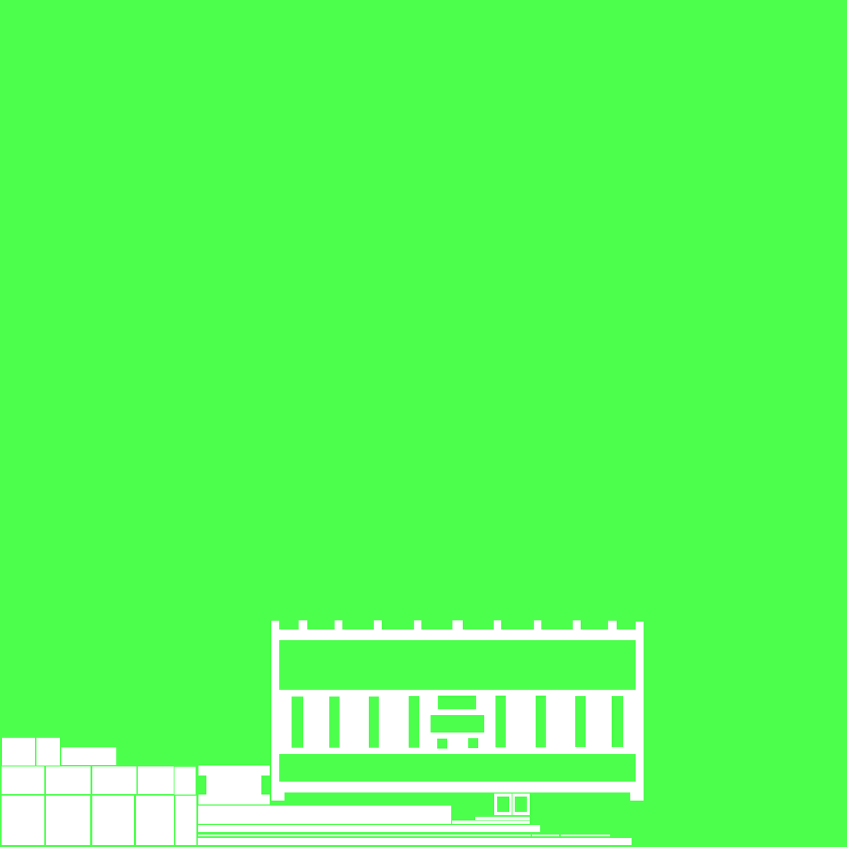 Construction fence metallic map