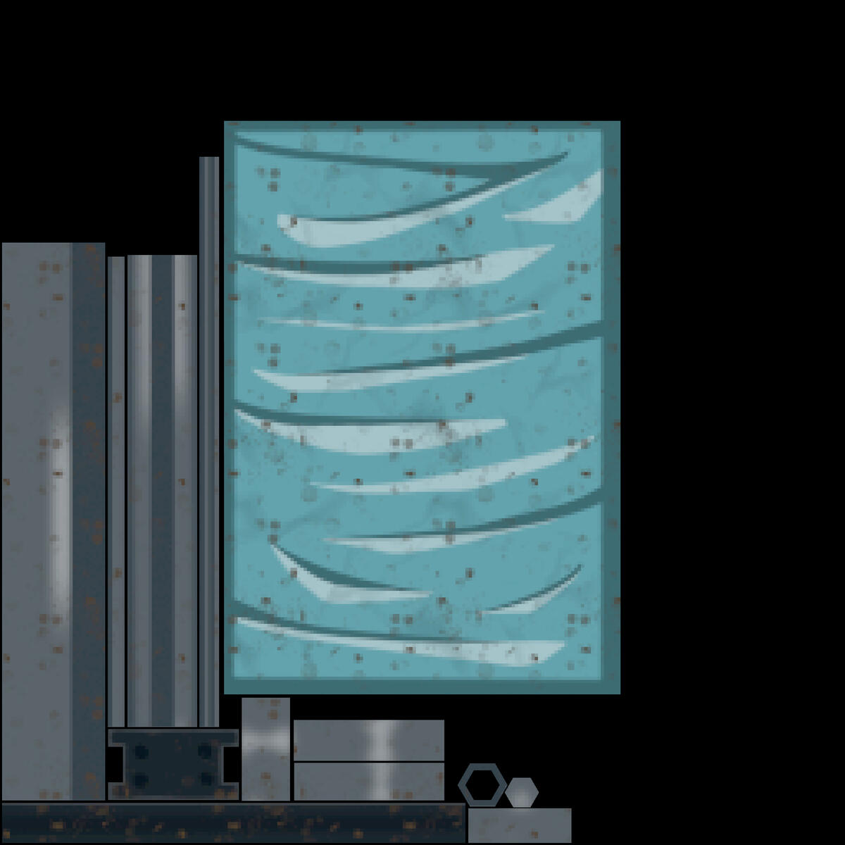 Tall fence (small) albedo/basecolor map